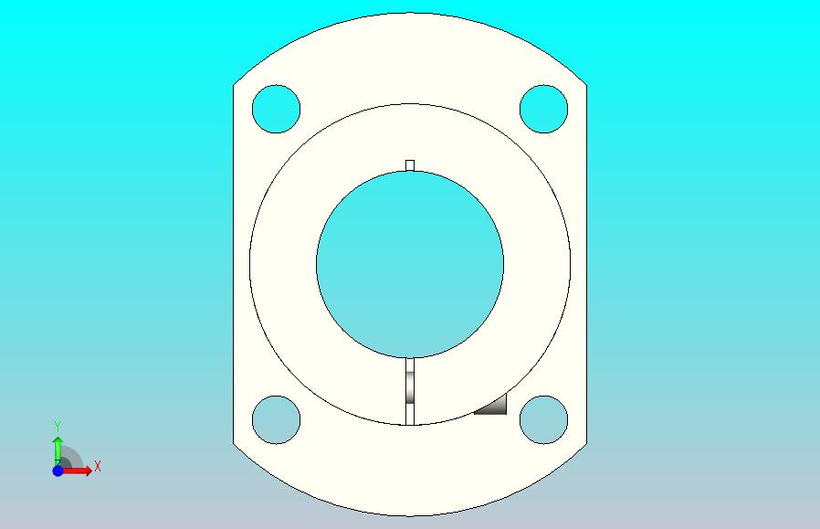 开口型标准型法兰式导向轴支座[SPT-35-C]