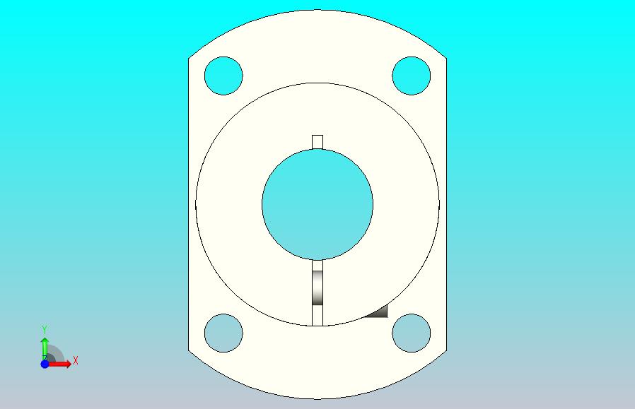 开口型标准型法兰式导向轴支座[SPT-16-C]