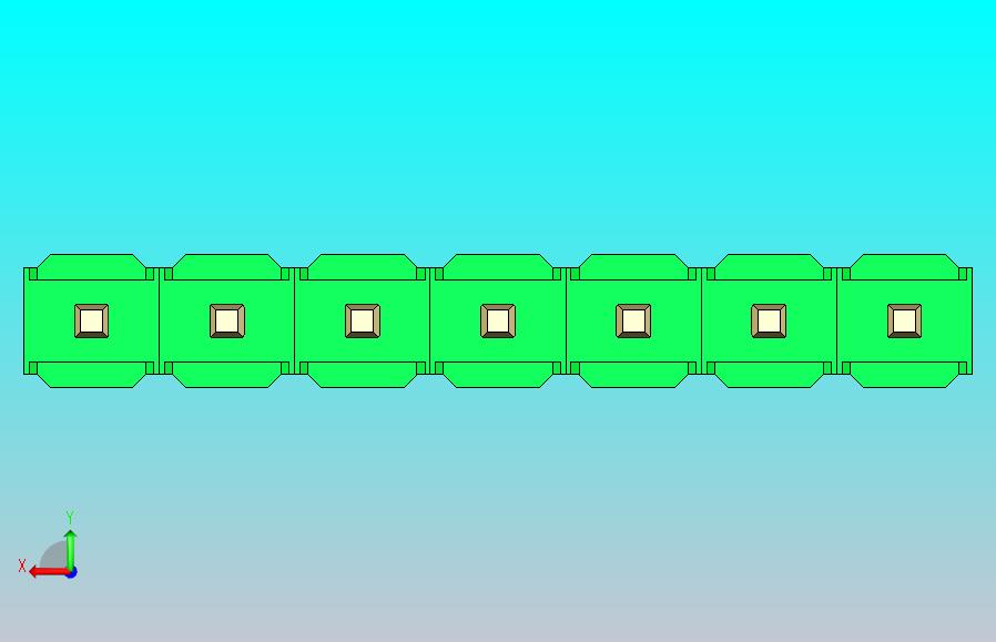 DS1021排针绿色1x07p 100mil Type43