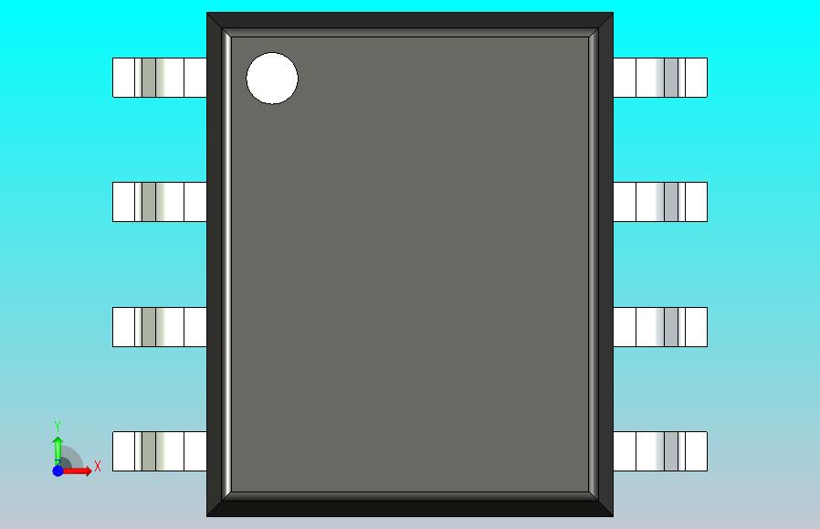 106x SOIC 封装（小外形集成电路）SOIC127P600X180-8N