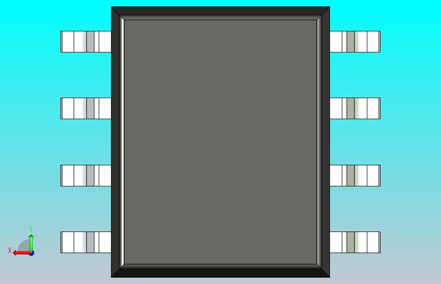 106x SOIC 封装（小外形集成电路）SOIC127P600X180-8N