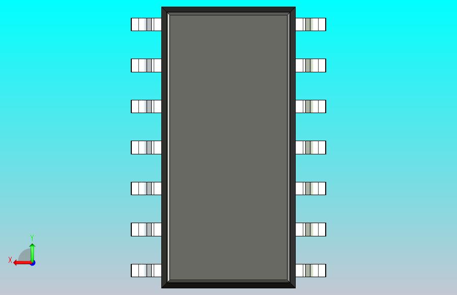 106x SOIC 封装（小外形集成电路）SOIC127P600X180-14N