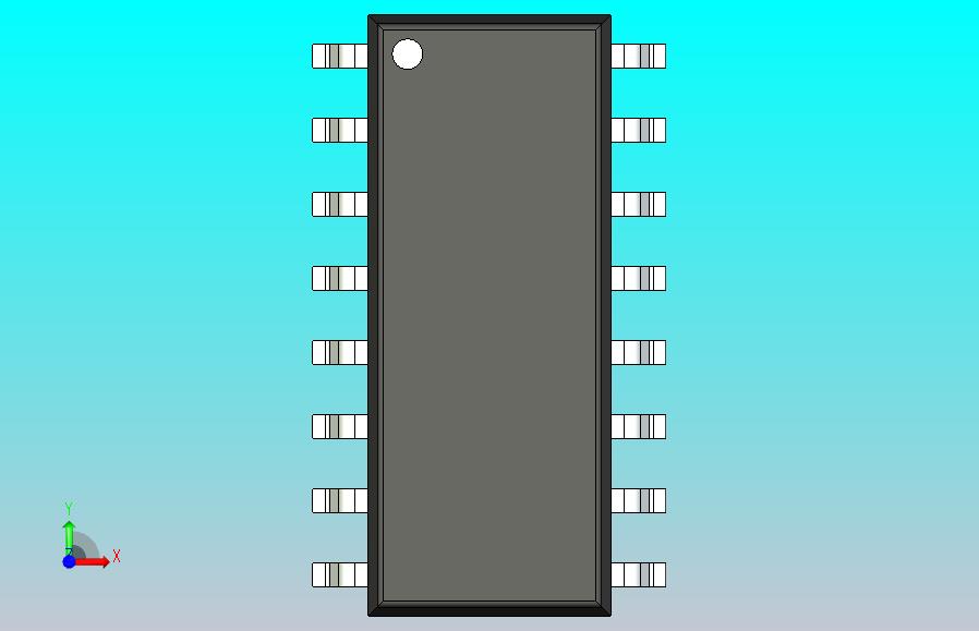 106x SOIC 封装（小外形集成电路）SOIC127P600X180-16N