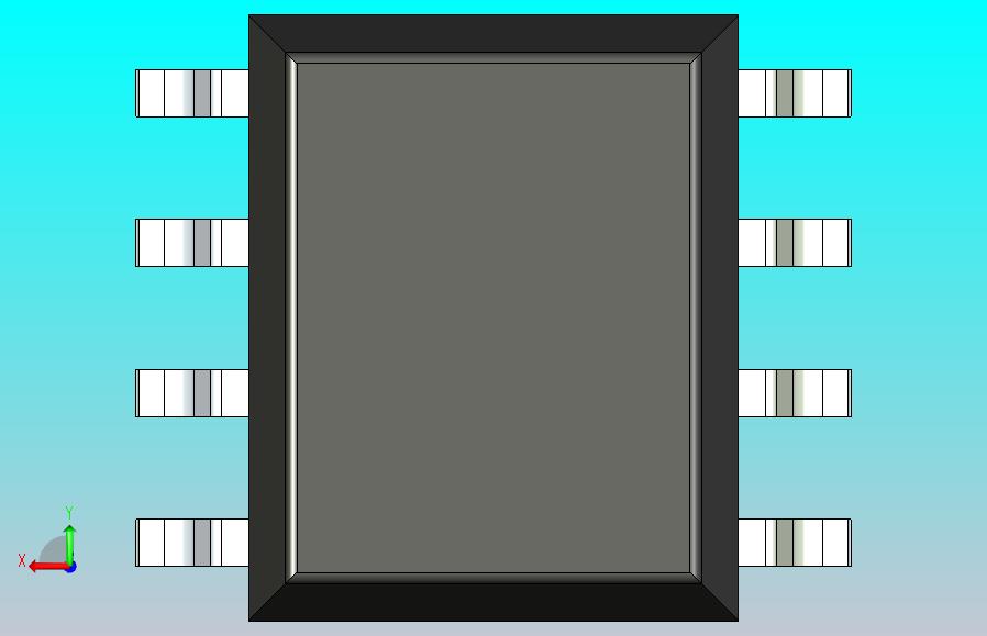 106x SOIC 封装（小外形集成电路）SOIC127P600X330-8N