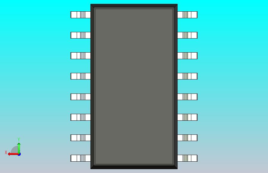 106x SOIC 封装（小外形集成电路）SOIC127P780X210-16N