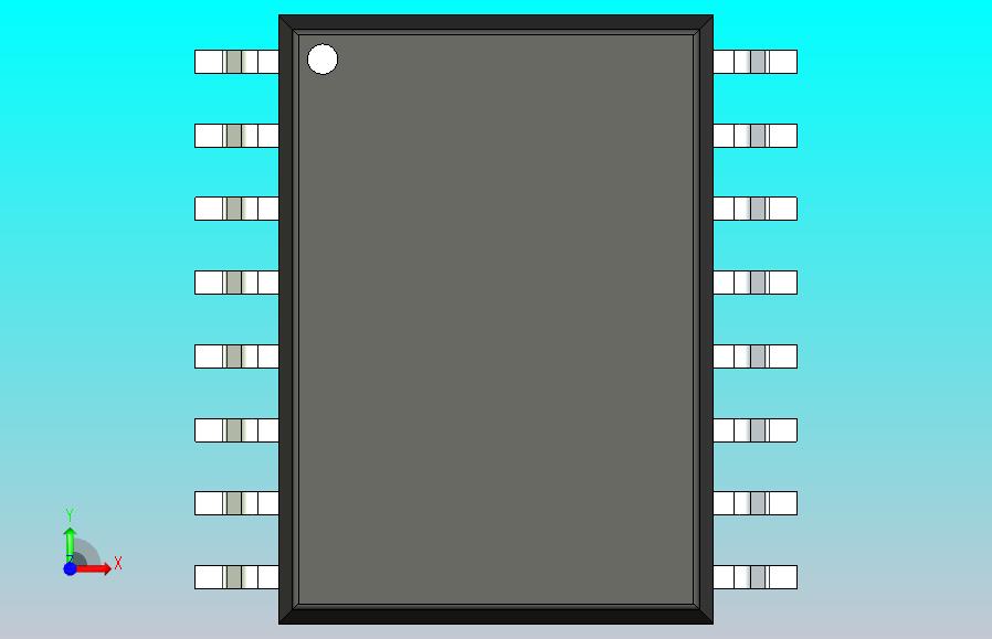 106x SOIC 封装（小外形集成电路）SOIC127P1032X264-16N