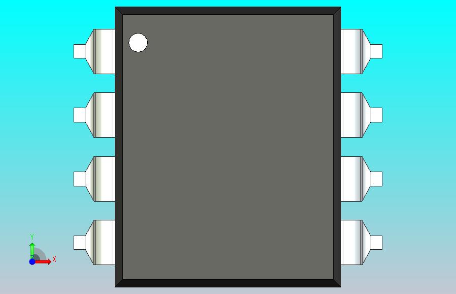 106x SOIC 封装（小外形集成电路）SOIC254P1230X400-8N