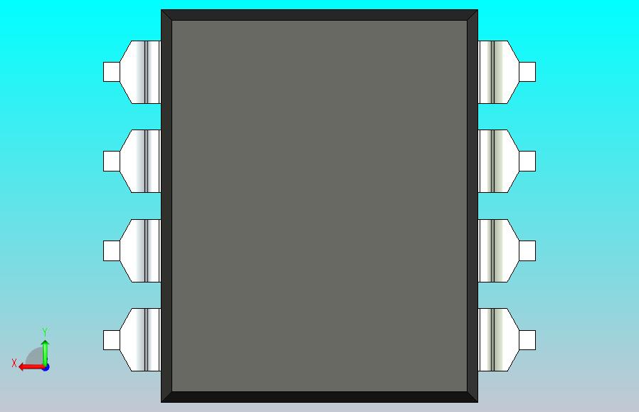 106x SOIC 封装（小外形集成电路）SOIC254P1230X400-8N