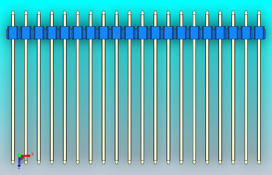 DS排针蓝色xp mil Type