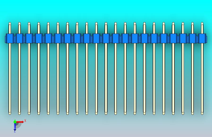 DS排针蓝色XP Mil 型