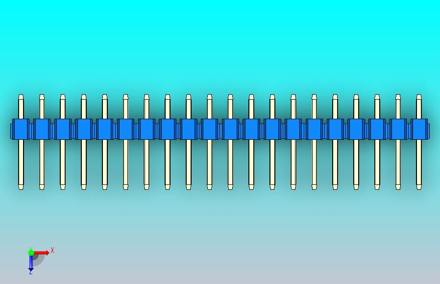 DS排针蓝色xp mil类型