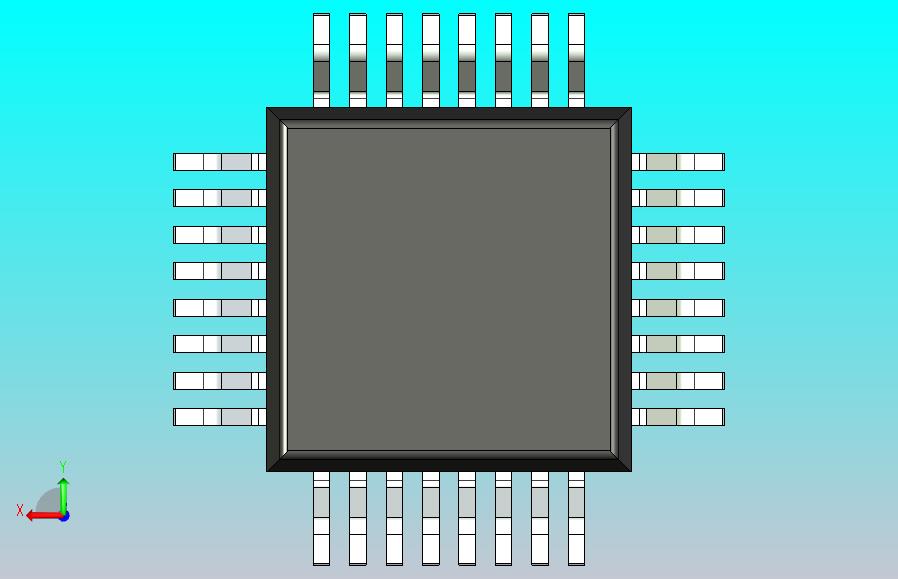 QFP 封装（四方扁平封装）QFP40P600X600X160-32N