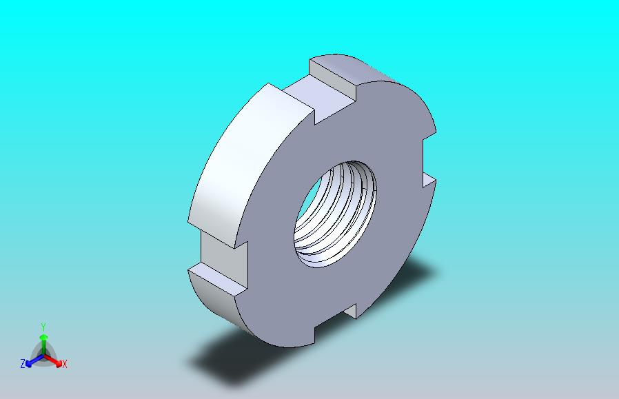 M8 SLOTTED ROUND NUT FOR HOOK SPANNER开槽圆螺母.IGS