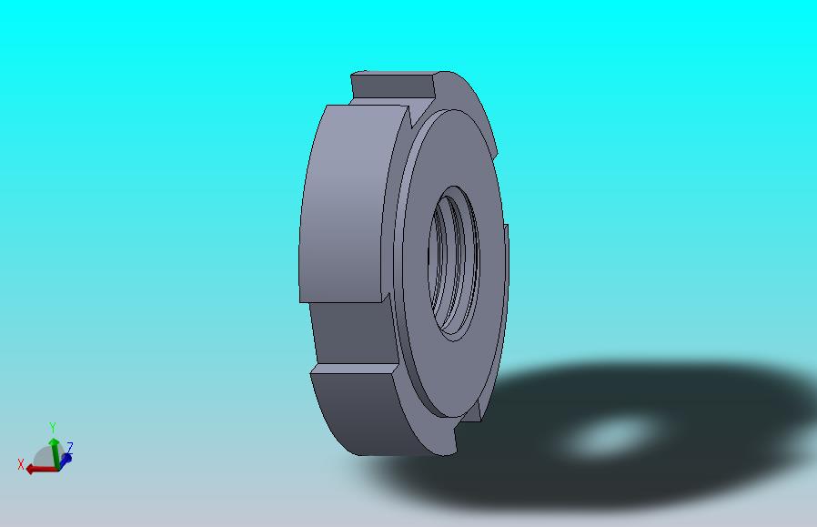 M8 SLOTTED ROUND NUT FOR HOOK SPANNER开槽圆螺母.SLDPRT