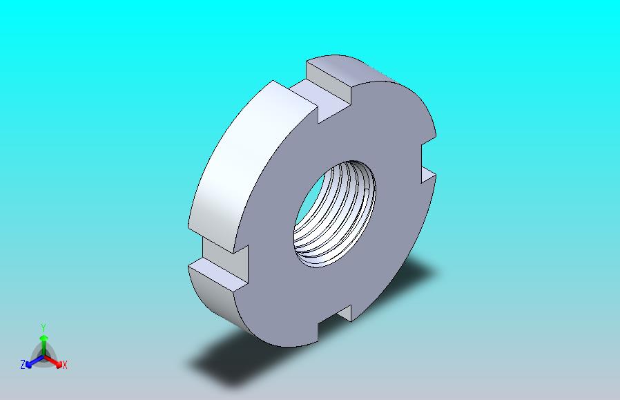 M10 SLOTTED ROUND NUT FOR HOOK SPANNER开槽圆螺母.IGS