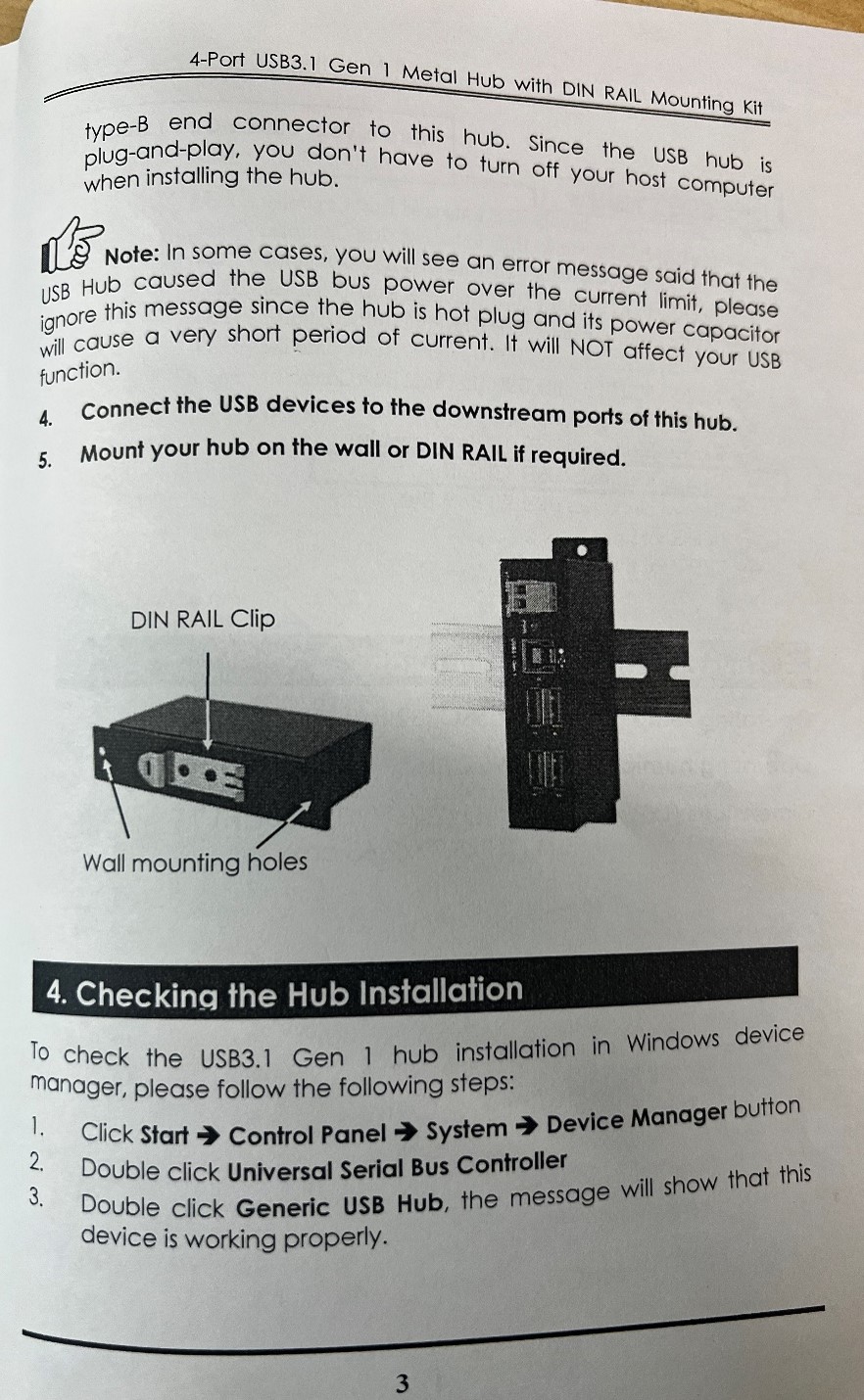 usb 4端口集线器