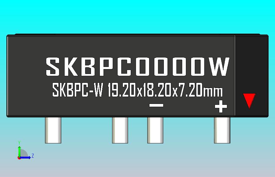 桥式整流器外壳SKBPC-W_Max_Size