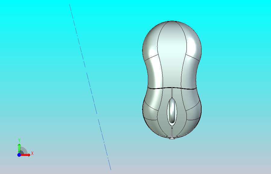 在NX CAD 11中的计算机鼠标