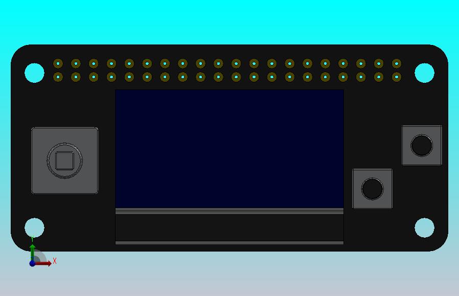 Adafruit 128x64 OLED 帽子 12