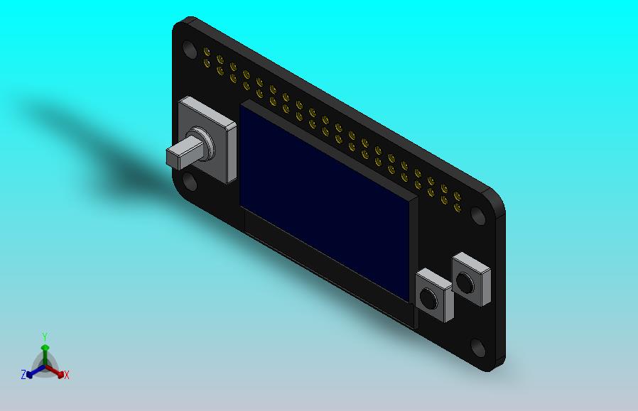 Adafruit 128x64 OLED 帽子 12