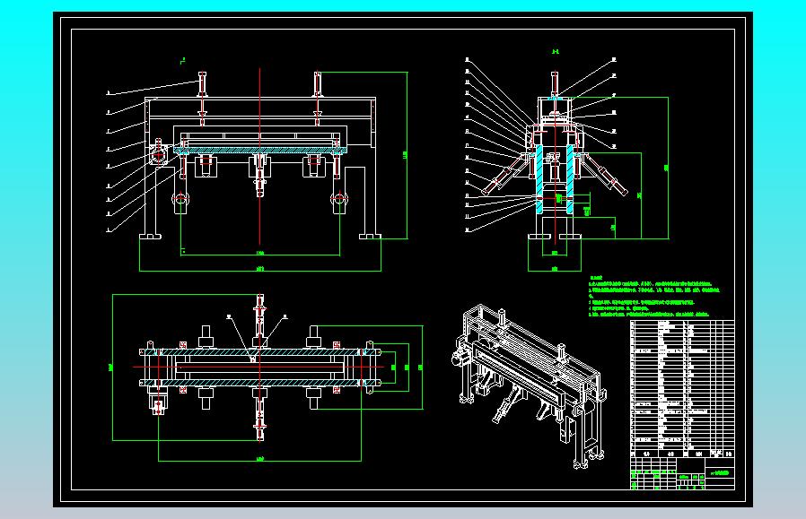 电池极片切边机CAD