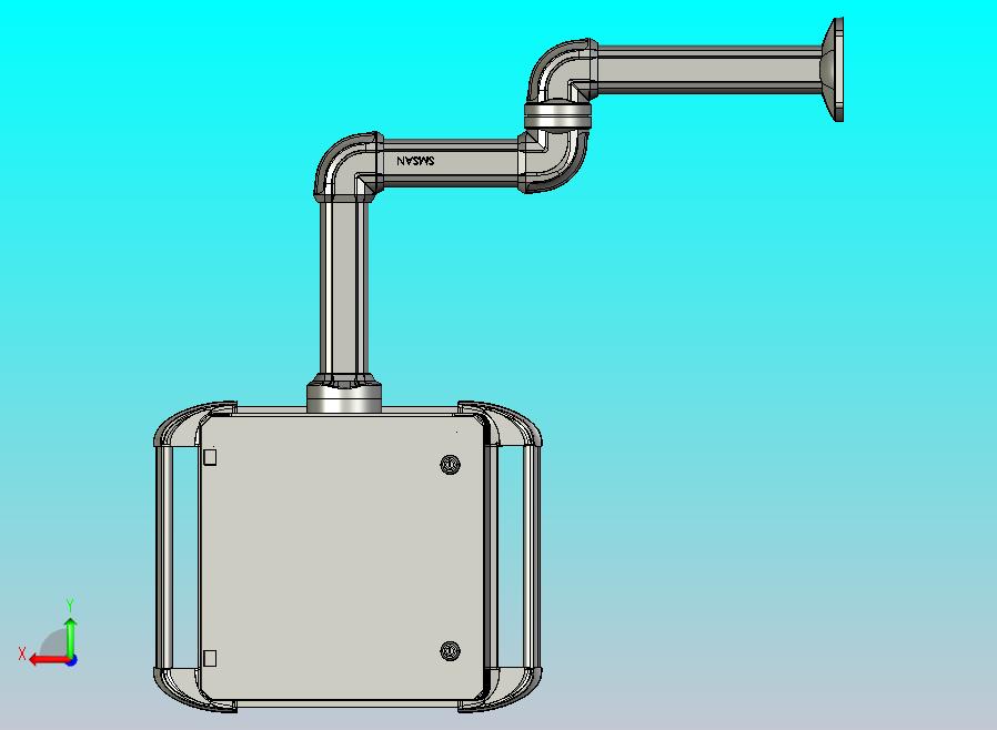 向上固定底座+中间连接器+转角+箱体连接器+控制箱.STEP