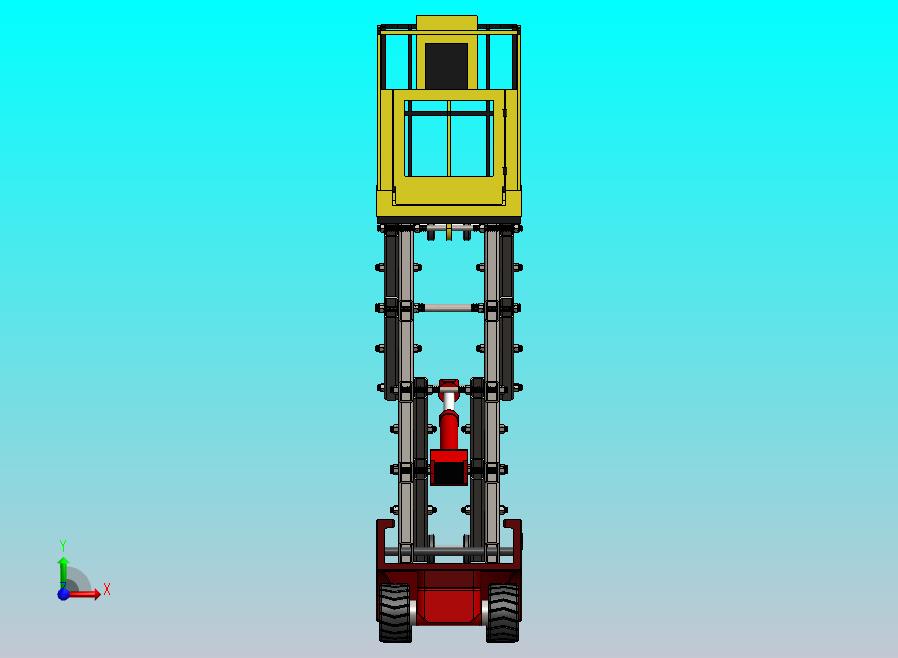 剪式升降机3D图纸+Solidworks设计