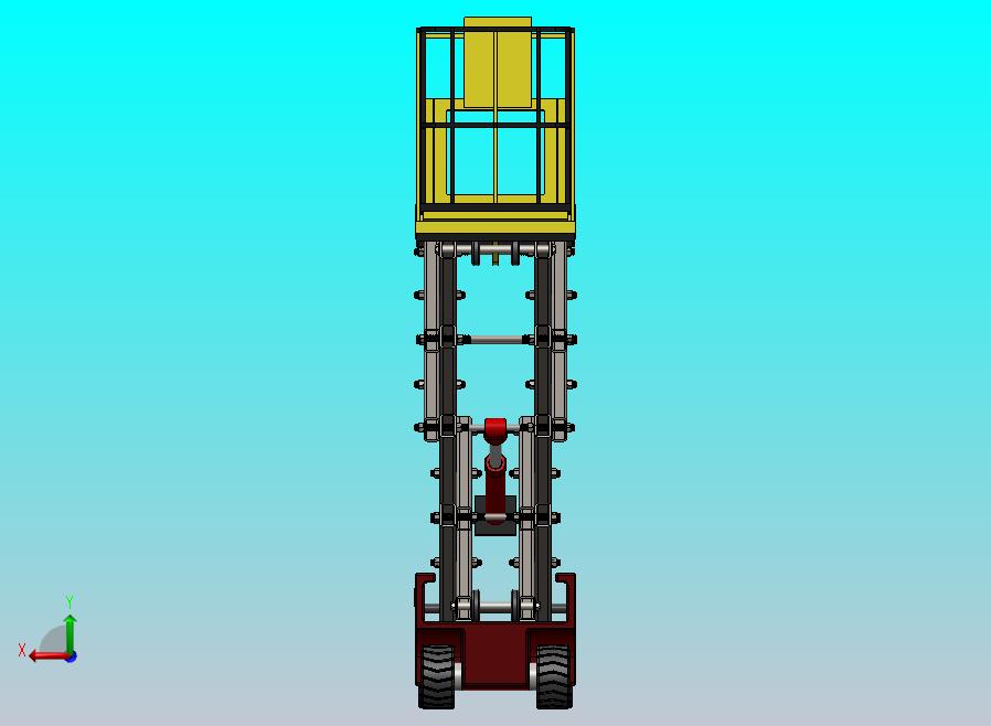 剪式升降机3D图纸+Solidworks设计