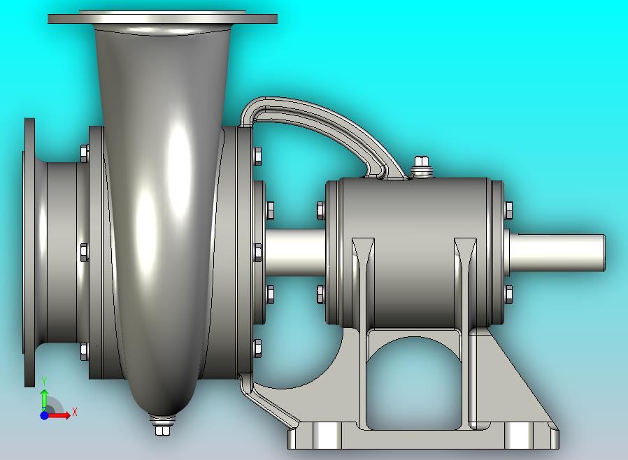 离心式水泵3D模型