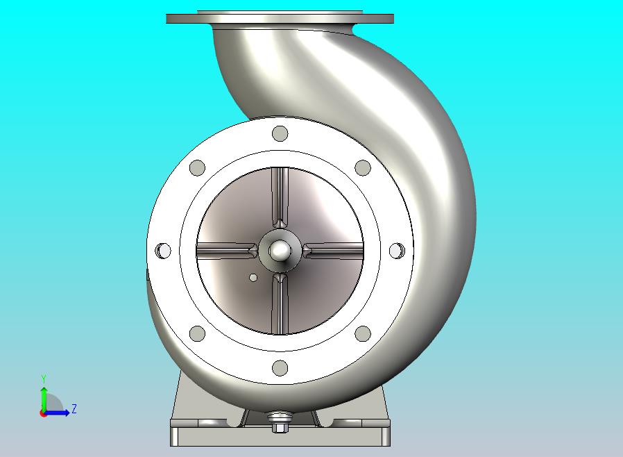 离心式水泵3D模型
