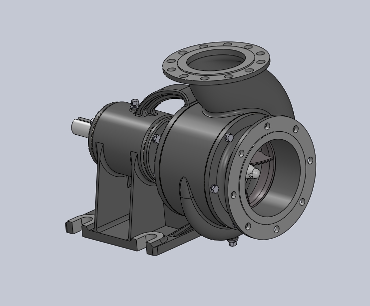 离心式水泵3D模型