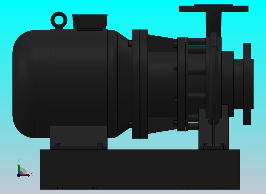 南方泵NIS，NISF泵外形（50-32-160）0.55kW-4极