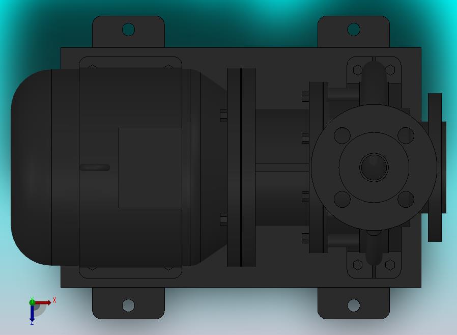 南方泵NIS，NISF泵外形（50-32-160）0.55kW-4极