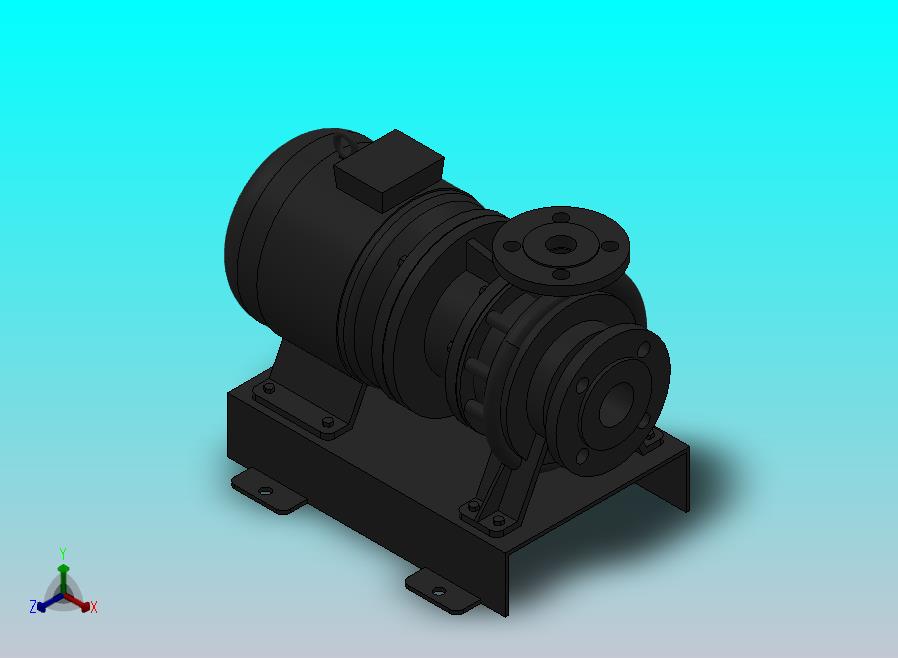 南方泵NIS，NISF泵外形（50-32-160）0.55kW-4极