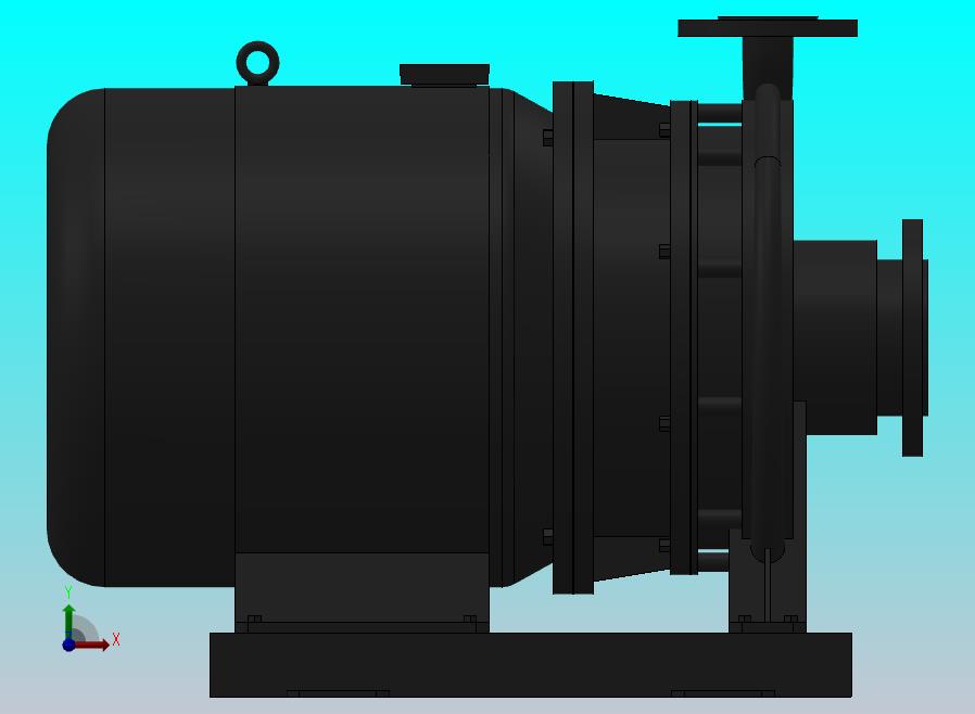 南方泵NIS，NISF泵外形（60-40-315）5.5kW-4极