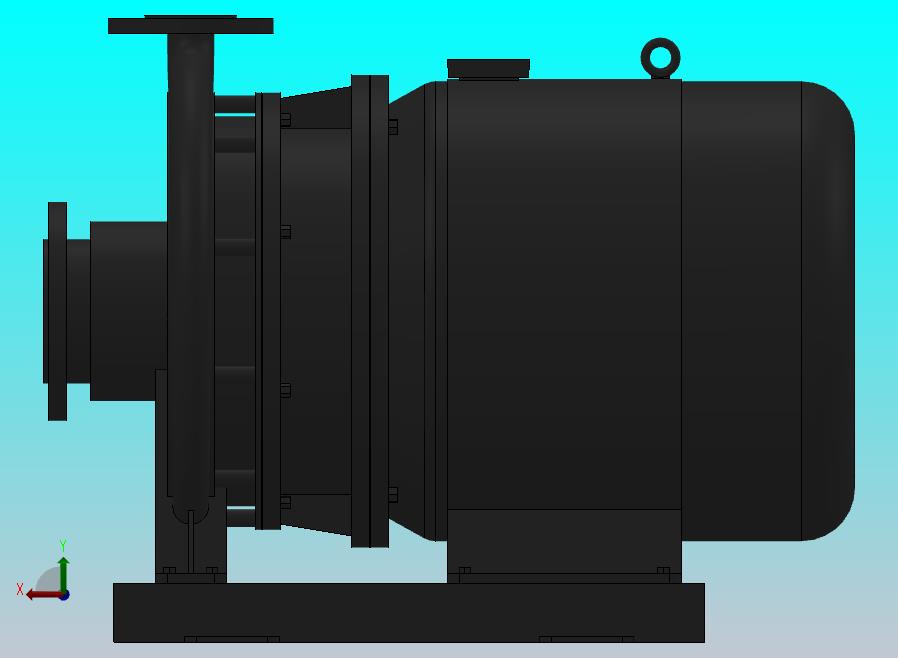 南方泵NIS，NISF泵外形（60-40-315）5.5kW-4极