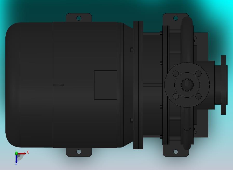 南方泵NIS，NISF泵外形（60-40-315）5.5kW-4极