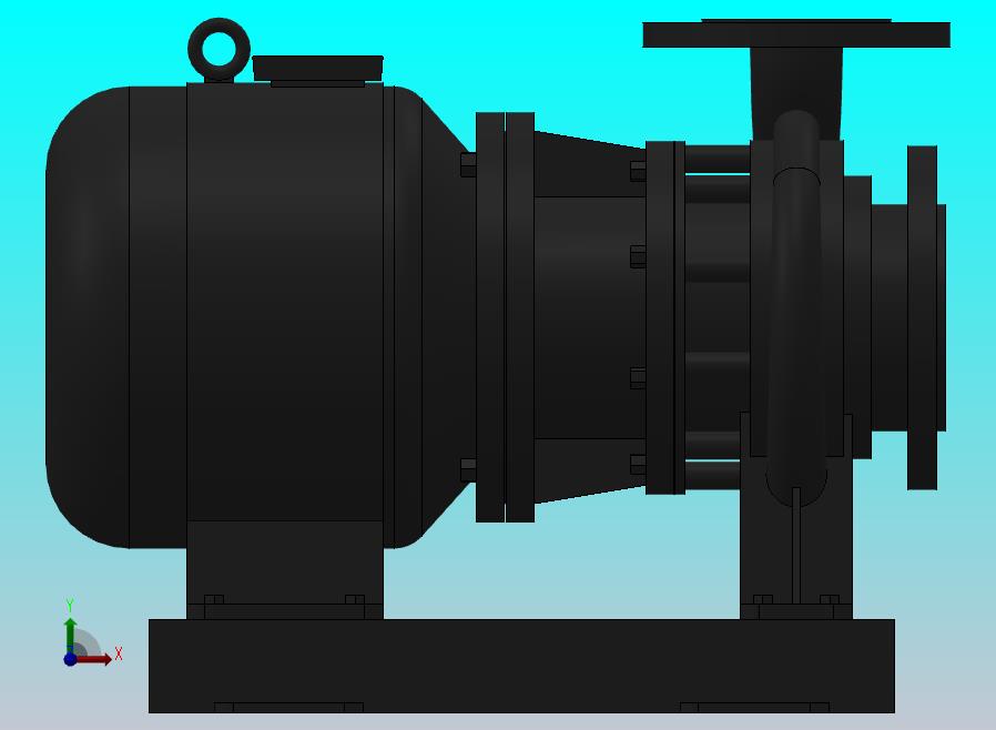 南方泵NIS，NISF泵外形（60-50-160）0.55kW-4极