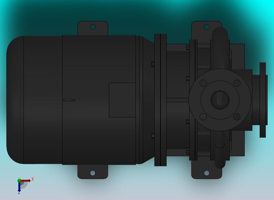 南方泵NIS，NISF泵外形（80-50-250）5.5kW-4极