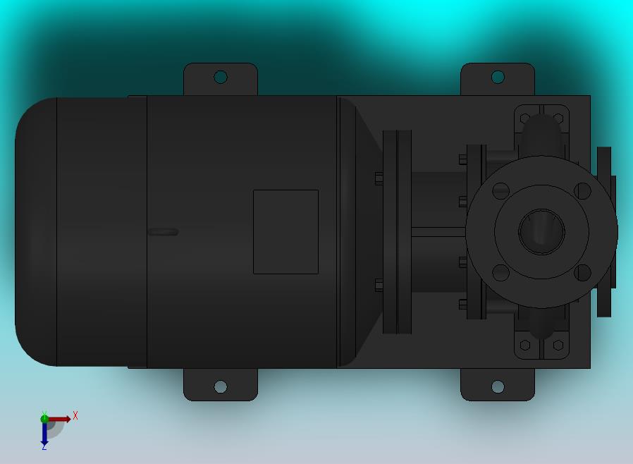 南方泵NIS，NISF泵外形（65-50-160）5.5kW-2极