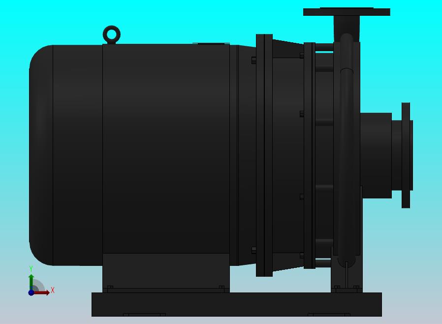 南方泵NIS，NISF泵外形（80-50-315）7.5kW-4极