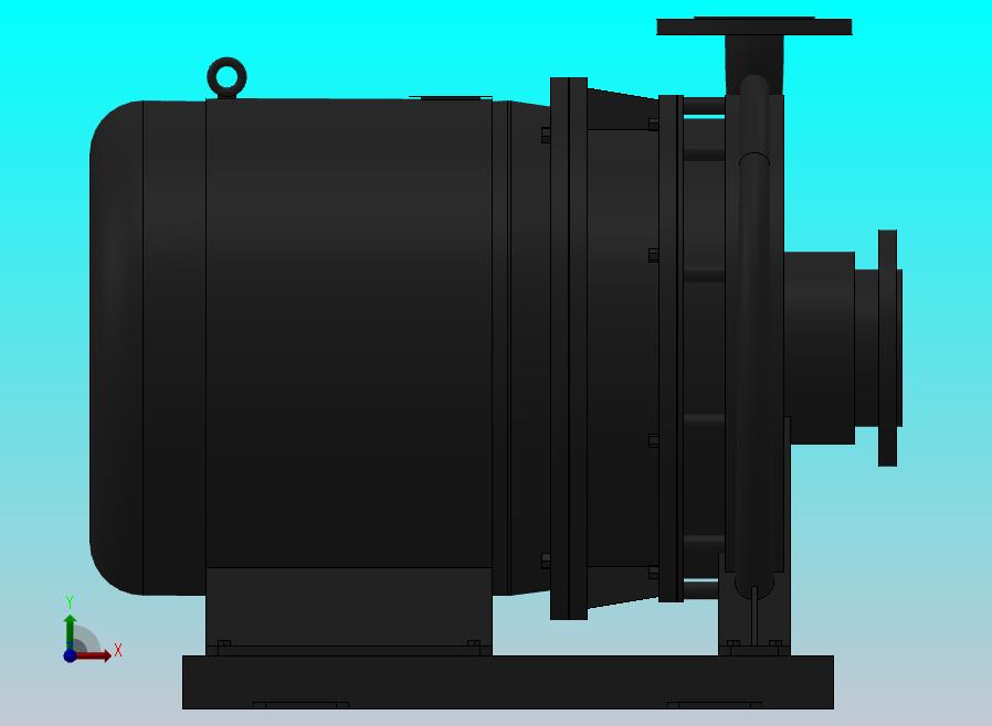 南方泵NIS，NISF泵外形（80-50-315）5.5kW-4极