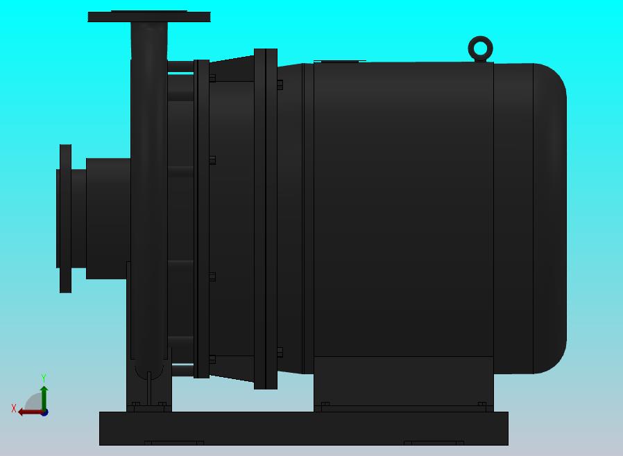 南方泵NIS，NISF泵外形（80-50-315）5.5kW-4极