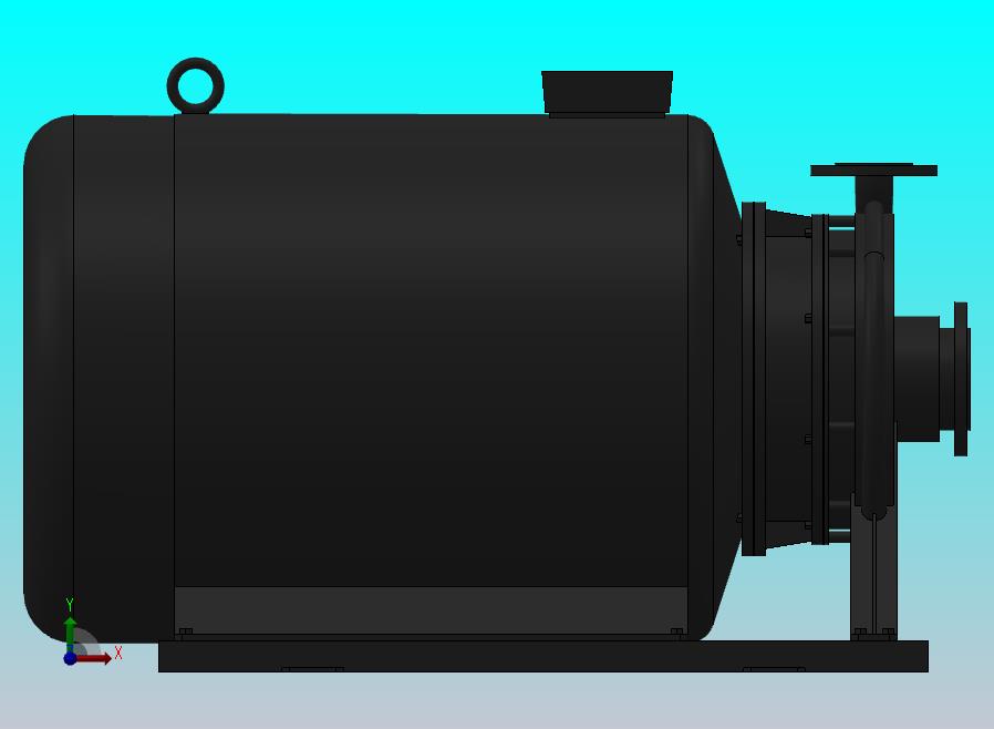 南方泵NIS，NISF泵外形（80-50-315）75kW-2极