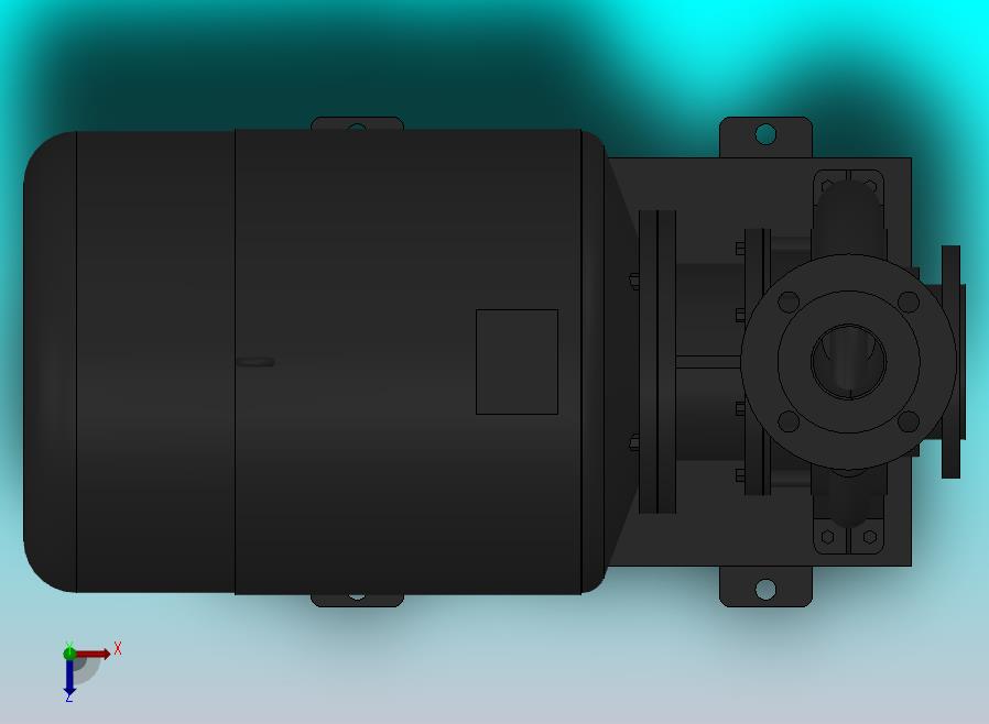 南方泵NIS，NISF泵外形（80-65-160）11kW-2极