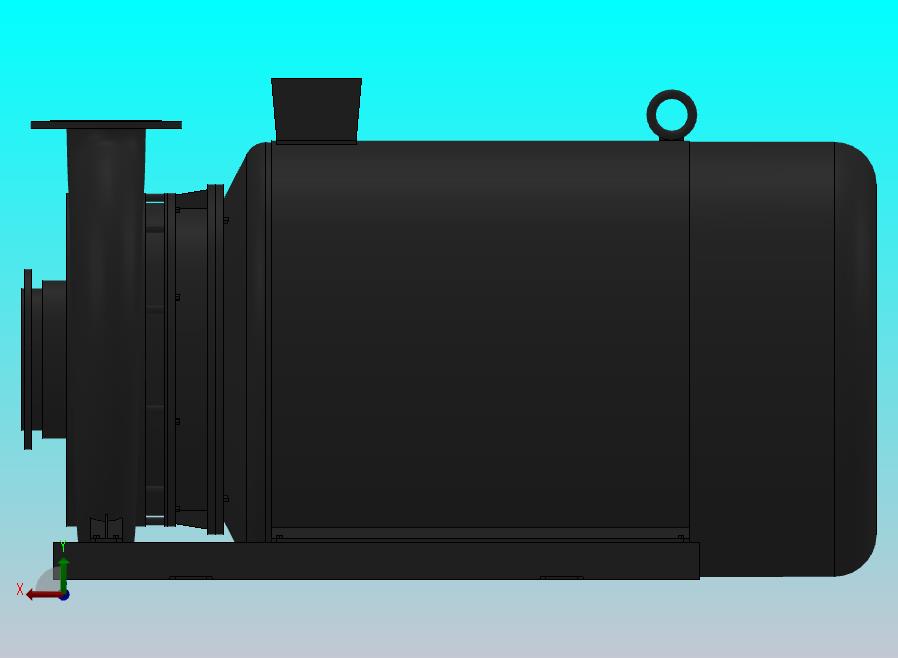 南方泵NIS，NISF泵外形（200-150-400）110kW-4极