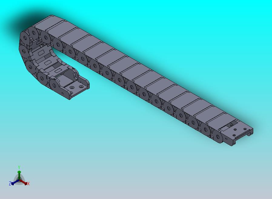 内高15内侧打开型TB半封闭式拖链[DSL15HTB-15-30-R38-20-A1]