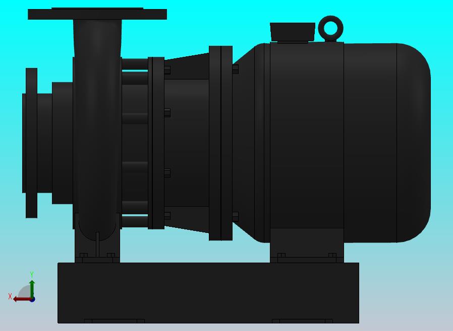 南方泵NIS，NISF泵外形（80-65-160）1.5kW-4极