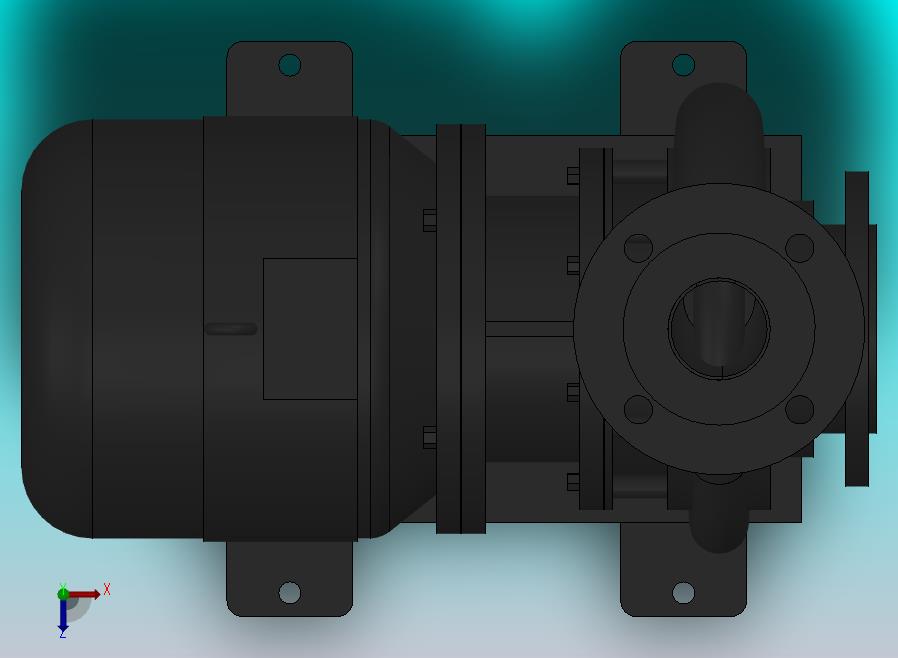 南方泵NIS，NISF泵外形（80-65-160）1.5kW-4极