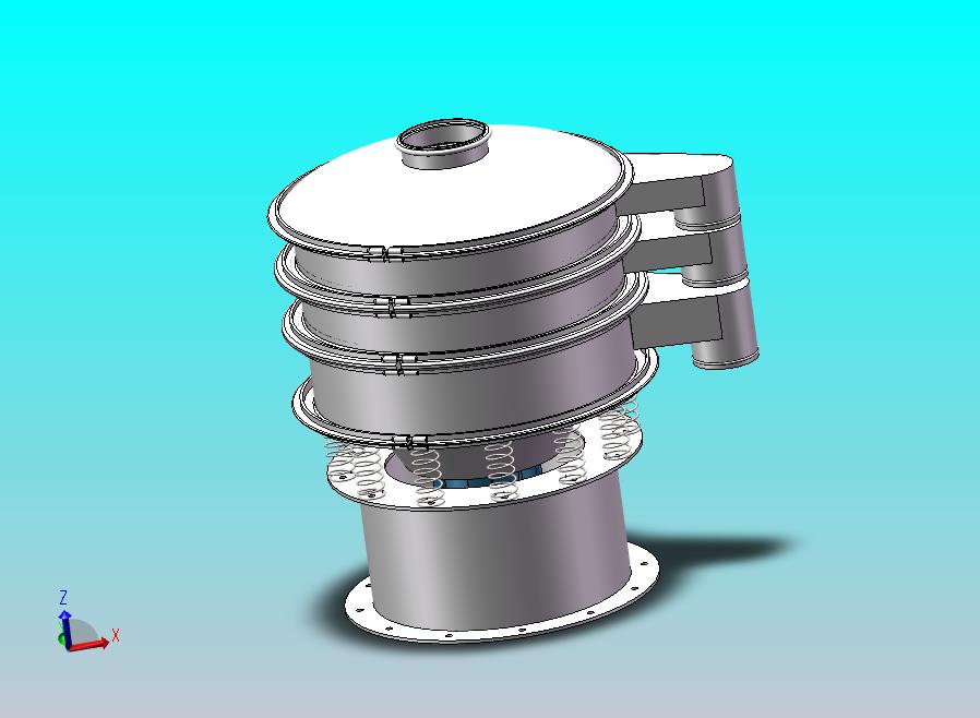 旋振筛3D模型